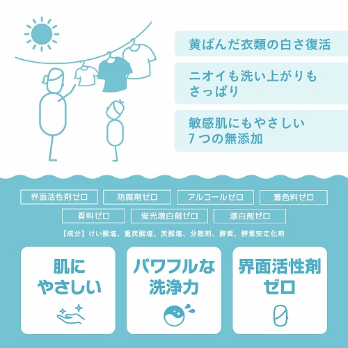 洗濯洗浄剤 バイス イオンの力で衣類の汚れを落とす洗濯用洗浄剤