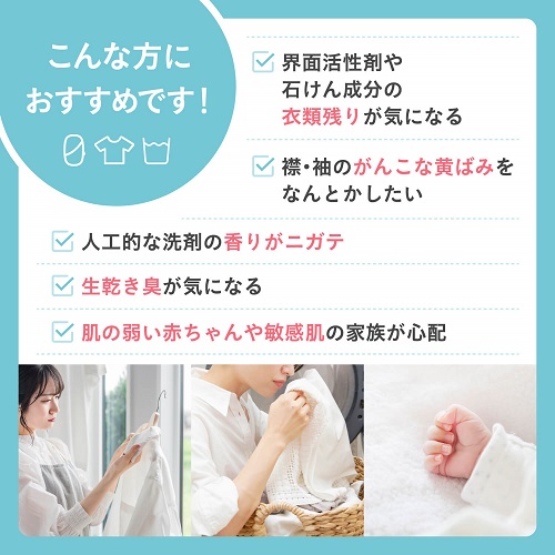 洗濯洗浄剤 バイス イオンの力で衣類の汚れを落とす洗濯用洗浄剤